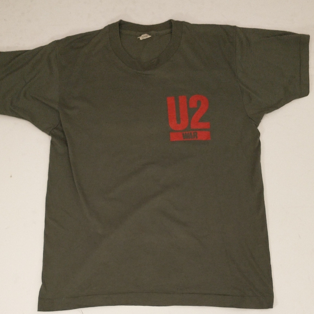 1983 U2 Concert T Shirt Band Tee 80s Vintage  War Tour Screen Stars L USA Made